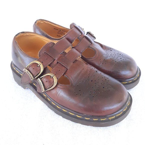 Dr. Martens Shoes - Vintage Dr. Martens 5 Mary Jane Shoes Oxblood